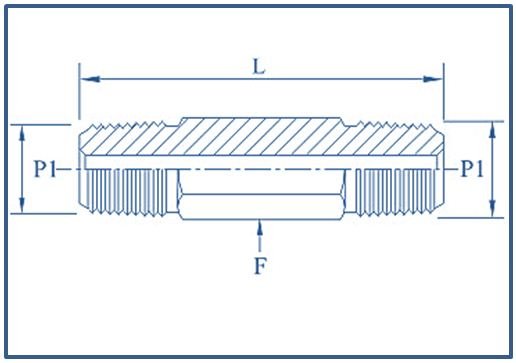 Hex Long Nipple,,10000 psi - Image 2